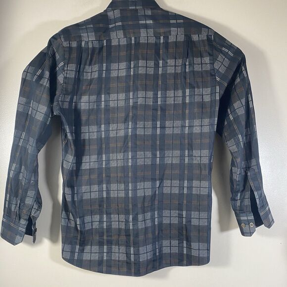 Haupt Men's Plaid Button Front Shirt Size Medium 39/40  15.5 - Picture 9 of 13